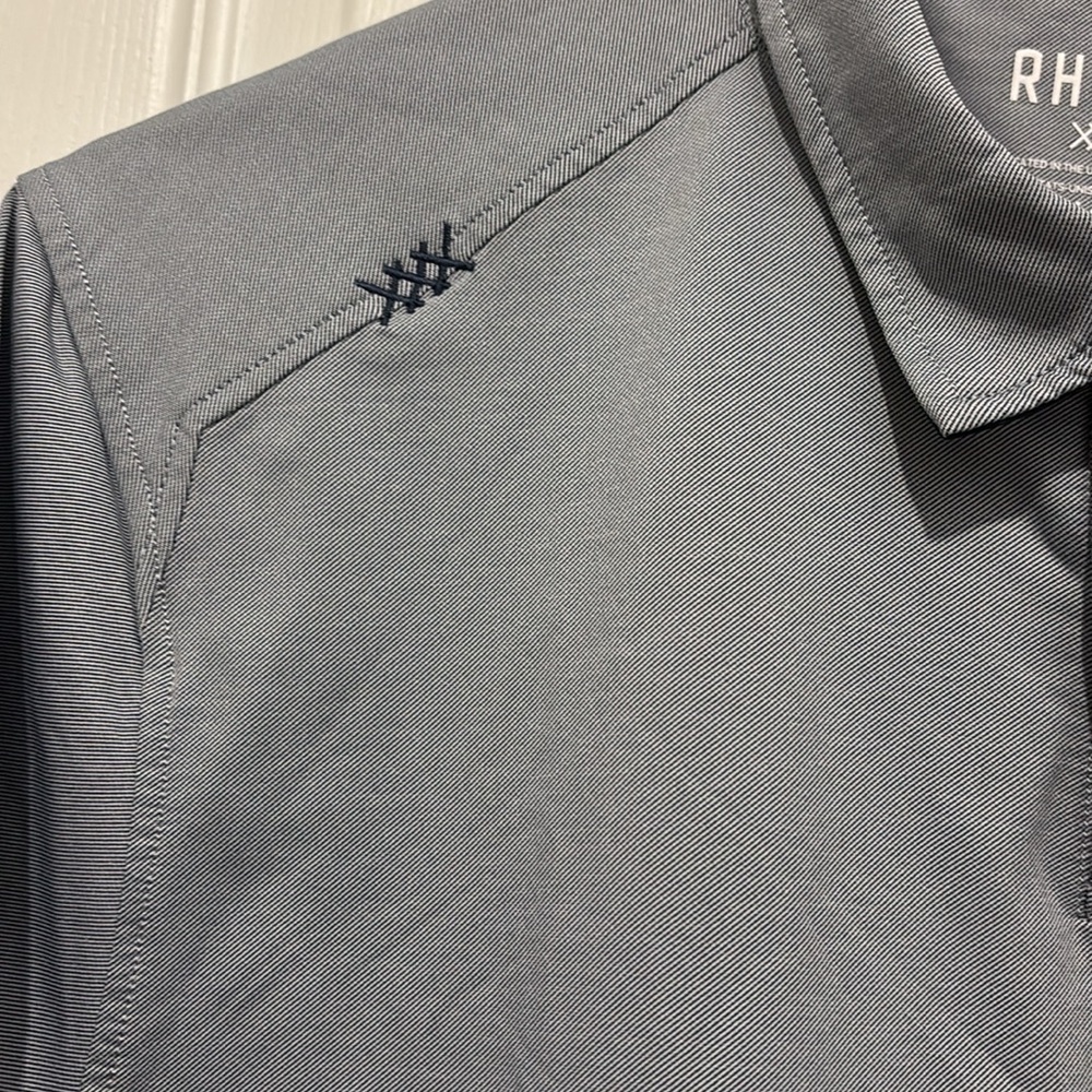 Rhone Blue Casual Button Down Shirt - Picture 3 of 6